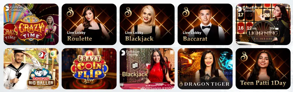 Juegos de casino en vivo GANALUCAS CASINO