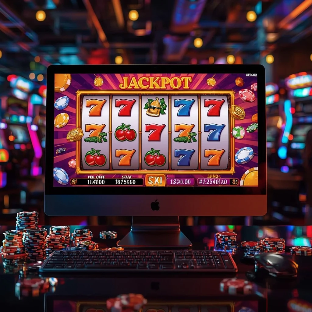 tragamonedas en la pantalla GANALUCAS CASINO